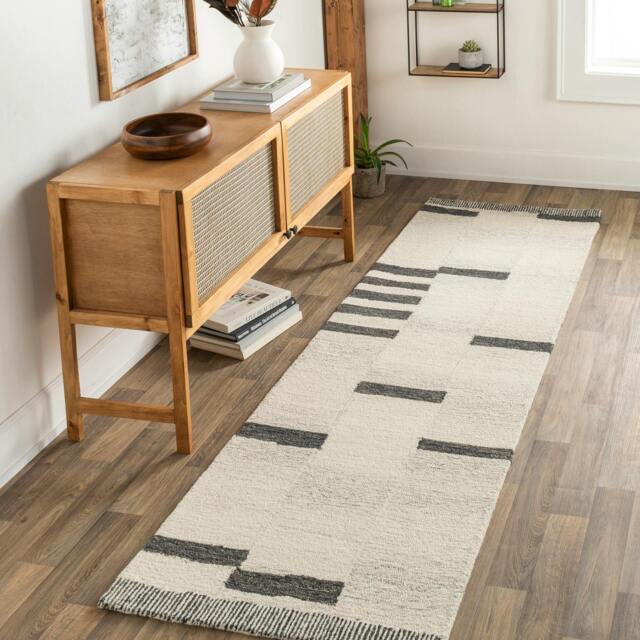 Rackhams Granada-Hand Tufted Beige Taupe Grey Wool Global Rug - 122 x183 cm - image 1