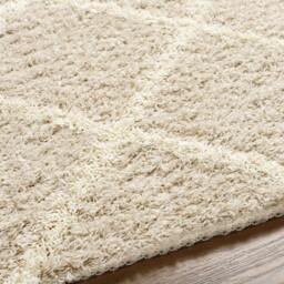 Rackhams Urban Shag-Geometric Beige Ivory Cream Soft Plush Pile Rug - 200 x 290 cm - thumbnail 3
