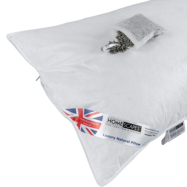 Rackhams Goose Feather and Down Lavender Pillow with Dried Lavender Insert - image 1
