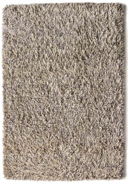 Rackhams Imperial Mid Grey Mix Shaggy Pile Wool Rug - 160X230 cm