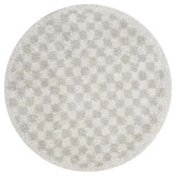 Rackhams Moodi Shaggy Cream Nomari Rug - Ø 120 cm - thumbnail 1