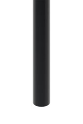Rackhams 50cm/19.69 inch 4Pcs Black Round Metal Table Legs Furniture Replacement Legs for Coffee Table, Dressing Table - Black - thumbnail 5