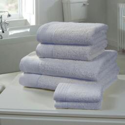 Rackhams Chatsworth 100% Cotton Towels - Turquoise - 2pc Towel Bale - thumbnail 6
