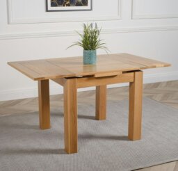 Rackhams Richmond Small Extending Oak Dining Set with Lincoln Oak Chairs - Natural Oak - 4 chairs - thumbnail 6