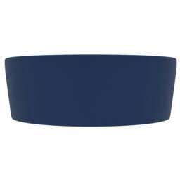 Rackhams Luxury Wash Basin with Overflow Matt Dark Blue 36x13 cm Ceramic - thumbnail 4
