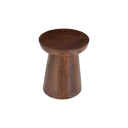 Rackhams Monco Dark Mango Wood Side Table - 38x38x45CM (LxDxH) - Wood - 1