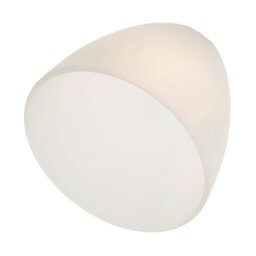 Rackhams Stylish Pair of Frosted White Glass Shades with Classic Shape for E14 and E27 - thumbnail 5