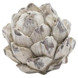 Rackhams Garda Artichoke Ornament - Off White/Stone - 11cm x 9cm x 9cm - Off White/Stone - 100% Mixed