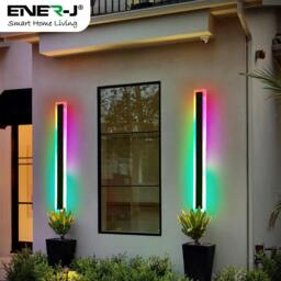 Rackhams 60cm Outdoor LED Wall Light – 12W RGB Colour Changing – IP65 - thumbnail 4