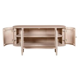 Rackhams Carlester Cane And Wood 4 Doors Sideboard - Lacquered - Wood - 1 - thumbnail 4