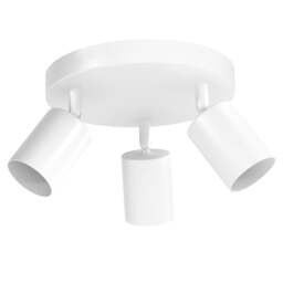 Rackhams 3-4 Way Ceiling Spotlight Adjustable Kitchen Bar Spot Light LED GU10 E14 - 3 Way Black/GU10 Socket - thumbnail 2