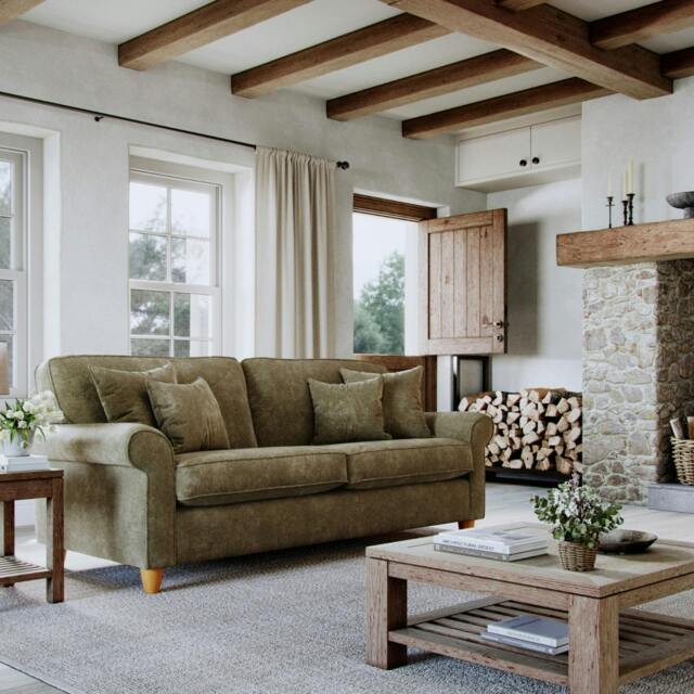 Rackhams Abingdon Large Sofa - Winter Moss - image 1