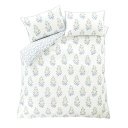 Rackhams Eloise Floral 230 Thread Count Cotton Reversible Duvet Cover Set - Super King - thumbnail 6