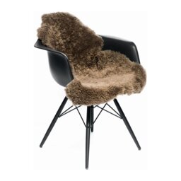 Rackhams New Zealand Sheepskin - Short Curly Wool - Rug 115 cm - Graphite - thumbnail 2