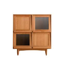 Rackhams Harriet Sideboard, Bedside Table Solid Wood and Glass - B - thumbnail 5