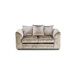 Rackhams Dylan Crushed Velvet 3+2 Seater Fabric Sofa in Mink - 3 Seater - thumbnail 4