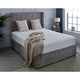 Rackhams Astral Grey Hybrid Mattress - 19cm Deep, Soft Feel - Grey - 1 - 4ft Small Double Mattress (120cm x 190cm) - thumbnail 4