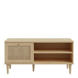 Rackhams Calasetta 1 Door TV Unit in Rattan - 1 - thumbnail 2