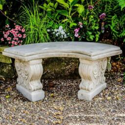 Rackhams Classic Stone Garden Bench Loveseat