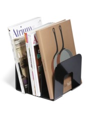 Rackhams TREND Magazine Stand Desk File Holder Book Organiser - 2 Pack - Black - thumbnail 2