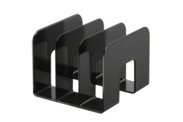 Rackhams TREND Magazine Stand Desk File Holder Book Organiser - 2 Pack - Black