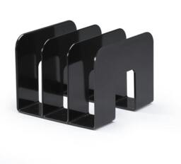 Rackhams TREND Magazine Stand Desk File Holder Book Organiser - 2 Pack - Black - thumbnail 3