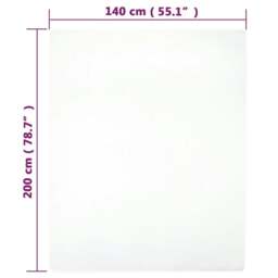 Rackhams Jersey Fitted Sheet White 140x200 cm Cotton - thumbnail 4