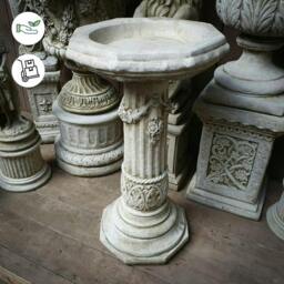 "Rackhams Elegant Stone cast Birdbath with Georgian style " - thumbnail 2