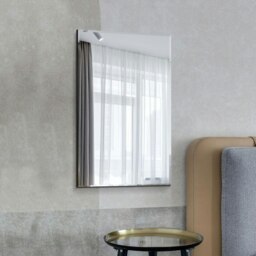 Rackhams FRAMELESS ALL GLASS Single Bevelled Venetian Wall Mirror - 120cm x 80cm - Clear