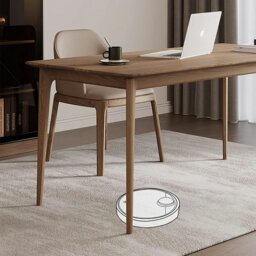 Rackhams Mei Office Desk, Solid Wood, Ash Wood - 140 x 70cm - thumbnail 6