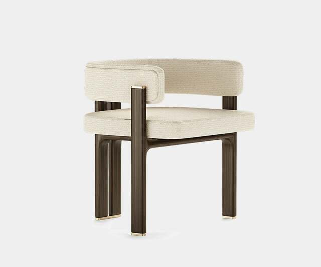 Rackhams Aster Karl Dining Chair: Elegant with Low Rounded Backrest - image 1
