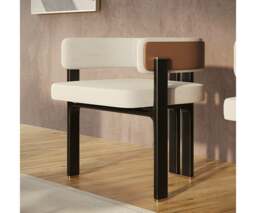 Rackhams Aster Karl Dining Chair: Elegant with Low Rounded Backrest - thumbnail 5