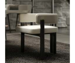 Rackhams Aster Karl Dining Chair: Elegant with Low Rounded Backrest - thumbnail 6