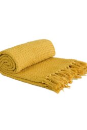 "Rackhams Honeycomb Throw Over Blanket - Light Pink - 90"" X 100""" - thumbnail 6