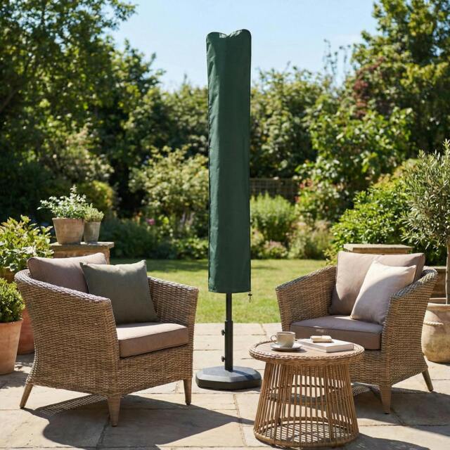 Rackhams Parasol Cover, Patio Cantilever Cover, Banana Umbrella Cover, Green - Φ35 x 178 cm - 1 - Patio Umbrella Cover - image 1