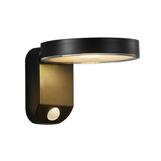 Rackhams Rica Round Solar - Wall light - Black - 1 - image 1