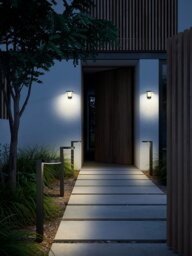 Rackhams Rica Round Solar - Wall light - Black - 1 - thumbnail 5