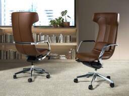 Rackhams Swivel Office Chair 4215/4216 - Brown - Steel - thumbnail 2