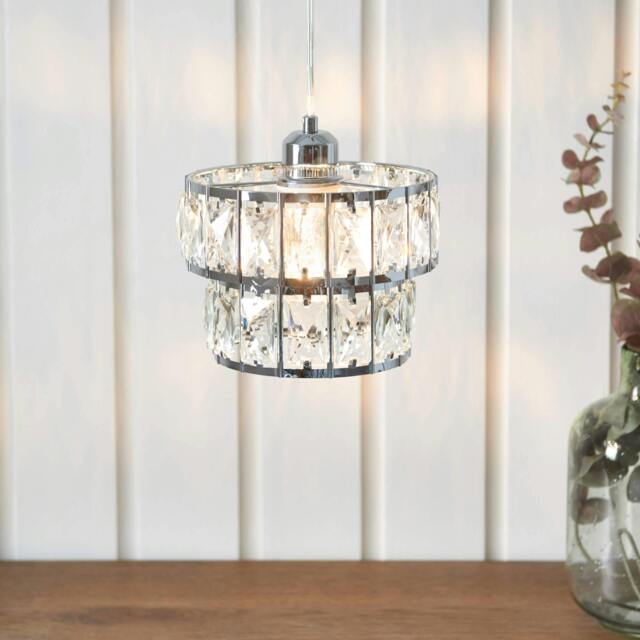 Rackhams Darla Clear Ceiling Pendant Shade - image 1