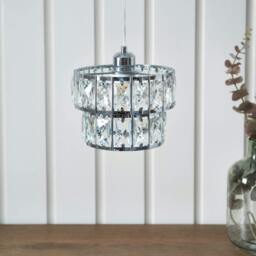 Rackhams Darla Clear Ceiling Pendant Shade - thumbnail 2