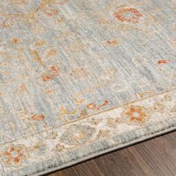 Rackhams Avant Garde-Vintage Beige Blue Brown Traditional Boho Fringe Rug - 200 x 290 cm - thumbnail 3