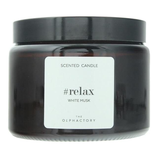 Rackhams Relax White Musk Scented Candle 360g