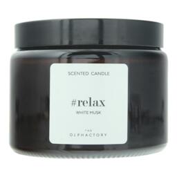 Rackhams Relax White Musk Scented Candle 360g