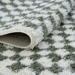 Rackhams Moodi Shaggy Green Lunel Rug - 160X230 cm - thumbnail 4