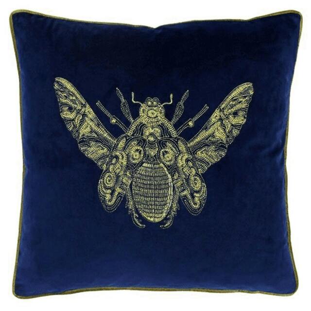 Rackhams Cerana Cushion Cover - Royal Blue - One Size - Royal Blue - 100% Polyester