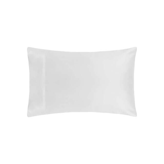 Rackhams 200 Thread Count Egyptian Cotton Housewife Pillowcases (Pair) - White - One Size - White - 100% Egyptian Cotton - image 1