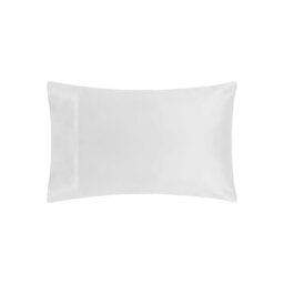 Rackhams 200 Thread Count Egyptian Cotton Housewife Pillowcases (Pair) - White - One Size - White - 100% Egyptian Cotton - thumbnail 2