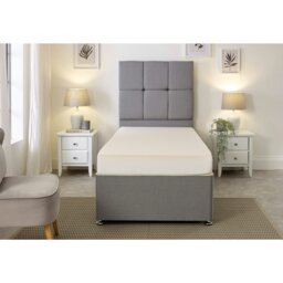 Rackhams Supportive Foam Mattress - 4 Inch Deep, Medium-Firm Comfort - White - 1 - 4ft Small Double Mattress (120cm x 190cm) - thumbnail 3