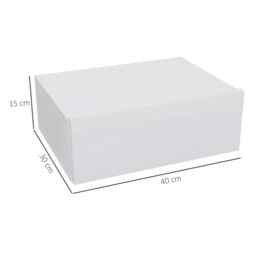 Rackhams Floating Bedside Table, Wall-Mounted Nightstand with Storage Drawer, Small Side End Table for Bedroom, White - White - thumbnail 5