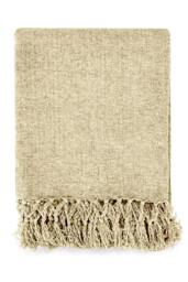"Rackhams Darcy Tassel Natural Throw - 50x60"""
